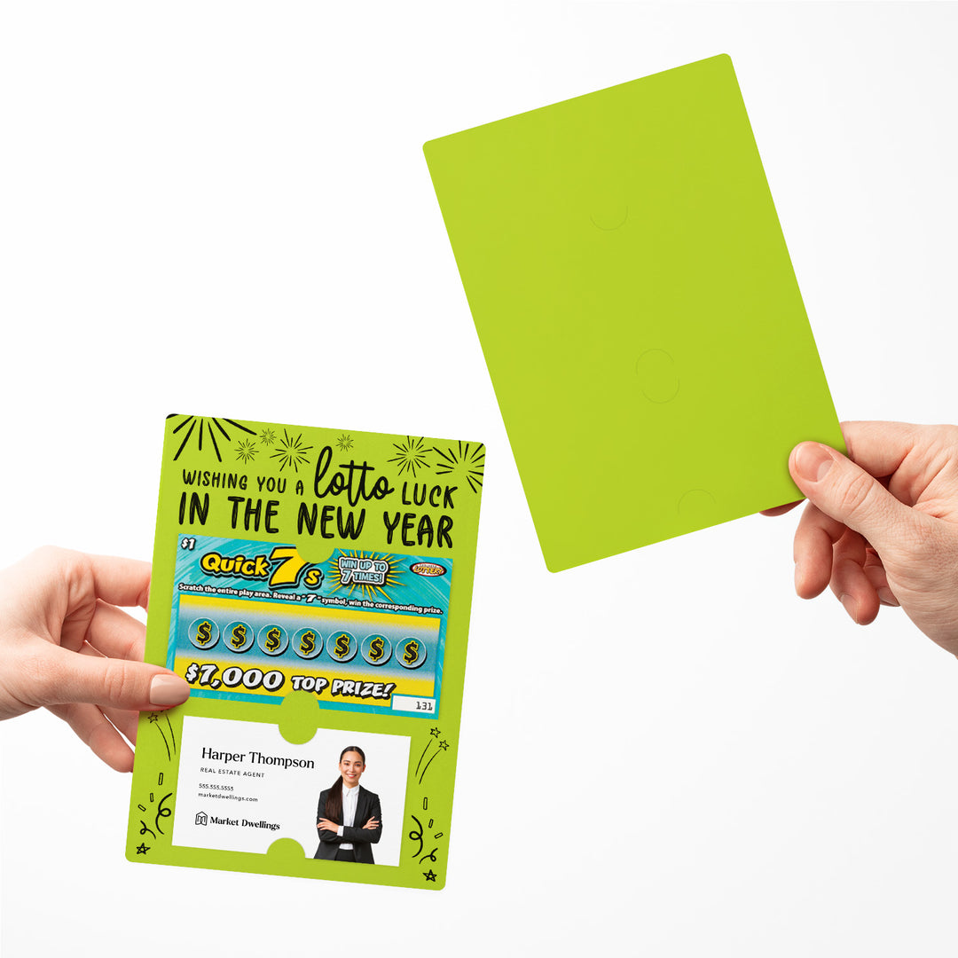 Set of Wishing You a LOTTO Luck in the New Year Lotto Mailers | Envelopes Included Mailer Market Dwellings