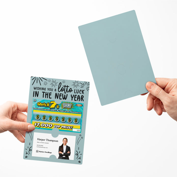 Set of Wishing You a LOTTO Luck in the New Year Lotto Mailers | Envelopes Included Mailer Market Dwellings