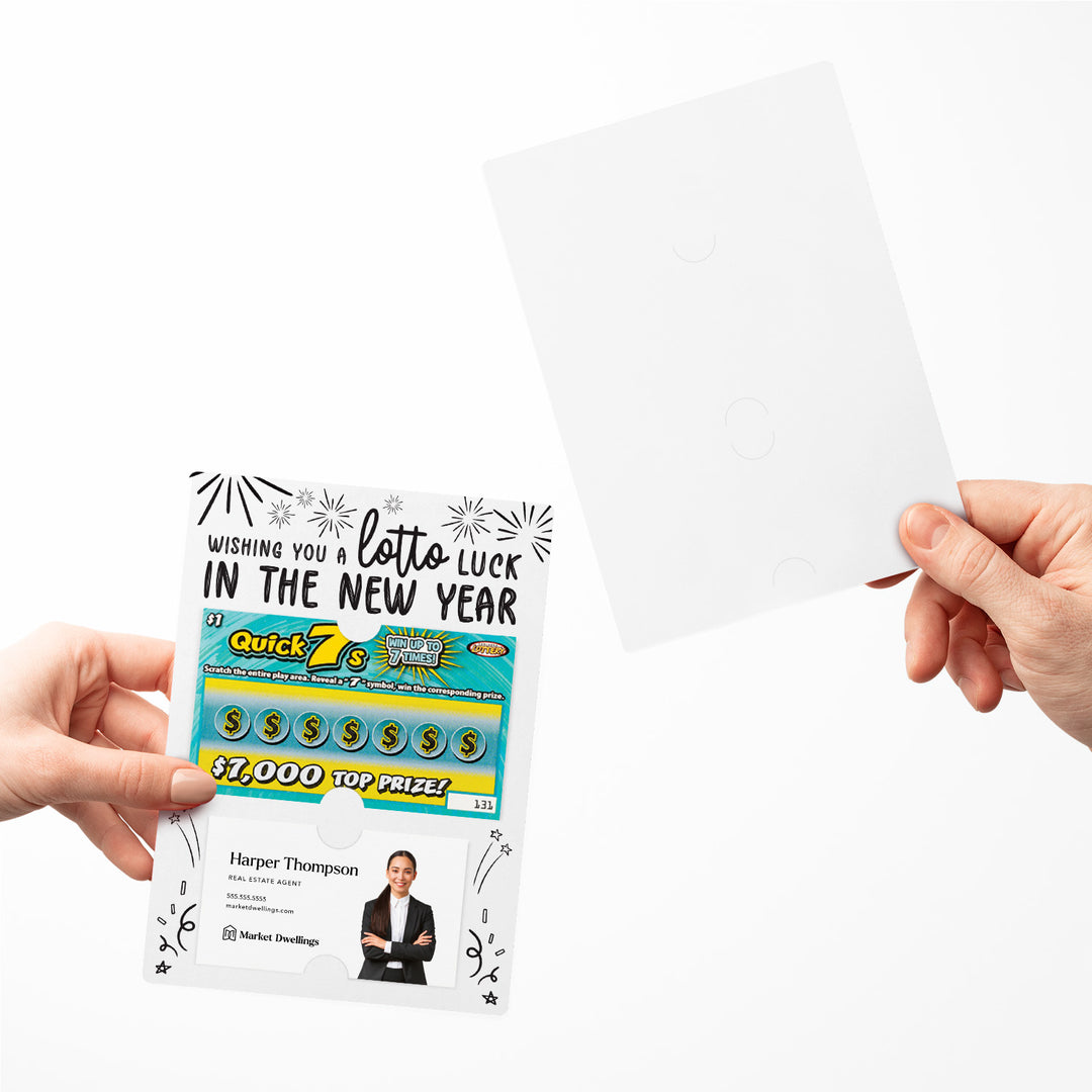 Set of Wishing You a LOTTO Luck in the New Year Lotto Mailers | Envelopes Included Mailer Market Dwellings