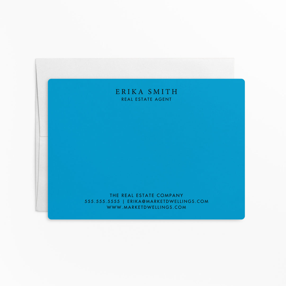 Customizable | Set of Stationery Notecards | Envelopes Included | M3-M006 Mailer Market Dwellings ARCTIC