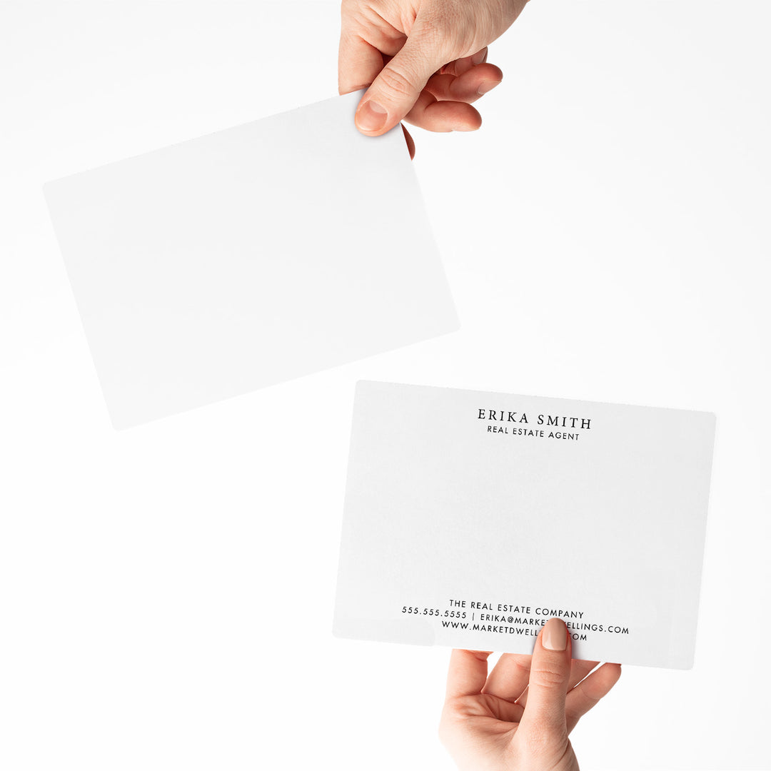 Customizable | Set of Stationery Notecards | Envelopes Included | M3-M006 Mailer Market Dwellings