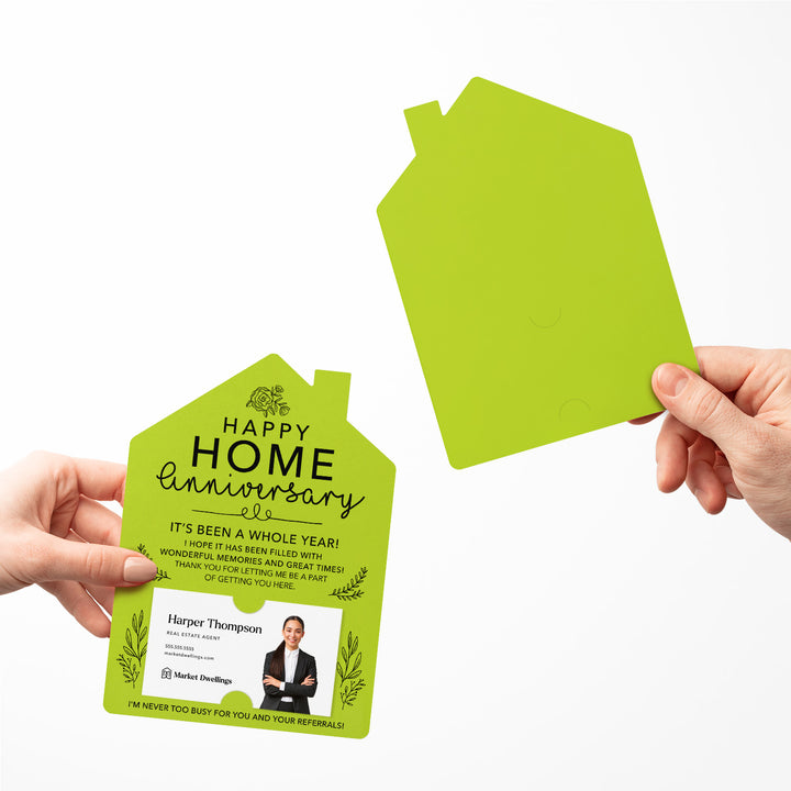 Set of Home Anniversary Real Estate Mailers | Envelopes Included | M34-M001 Mailer Market Dwellings
