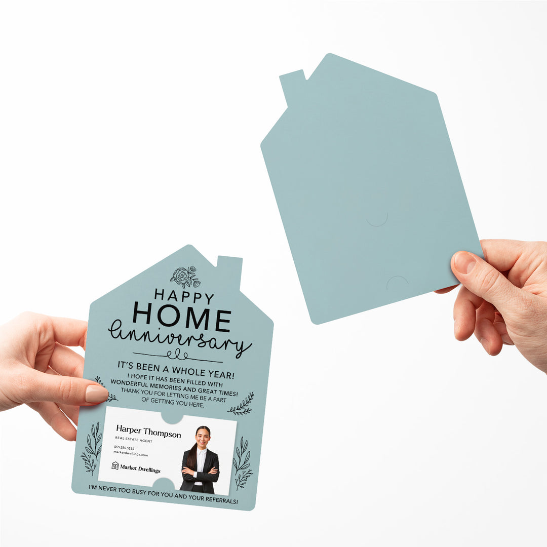 Set of Home Anniversary Real Estate Mailers | Envelopes Included | M34-M001 Mailer Market Dwellings