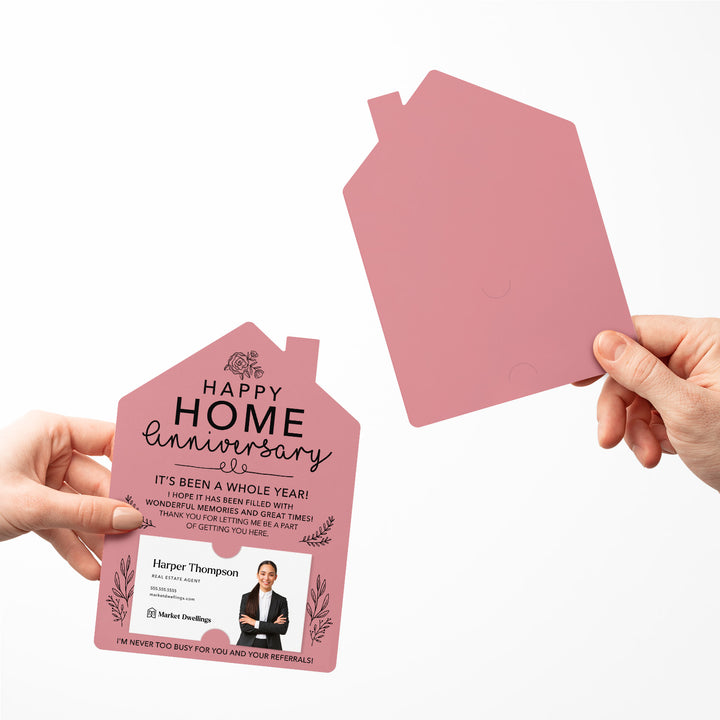 Set of Home Anniversary Real Estate Mailers | Envelopes Included | M34-M001 Mailer Market Dwellings