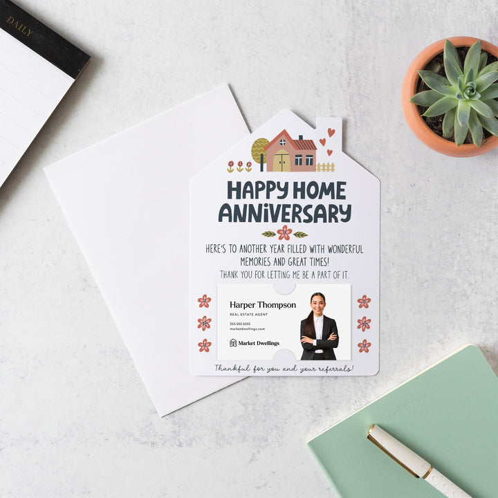 Set of Happy Home Anniversary Mailers | Envelopes Included | M35-M001 Mailer Market Dwellings