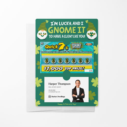 I'm Lucky, And I Gnome It To Have A Client Like You! | Lotto Mailers with Envelopes Mailer Market Dwellings