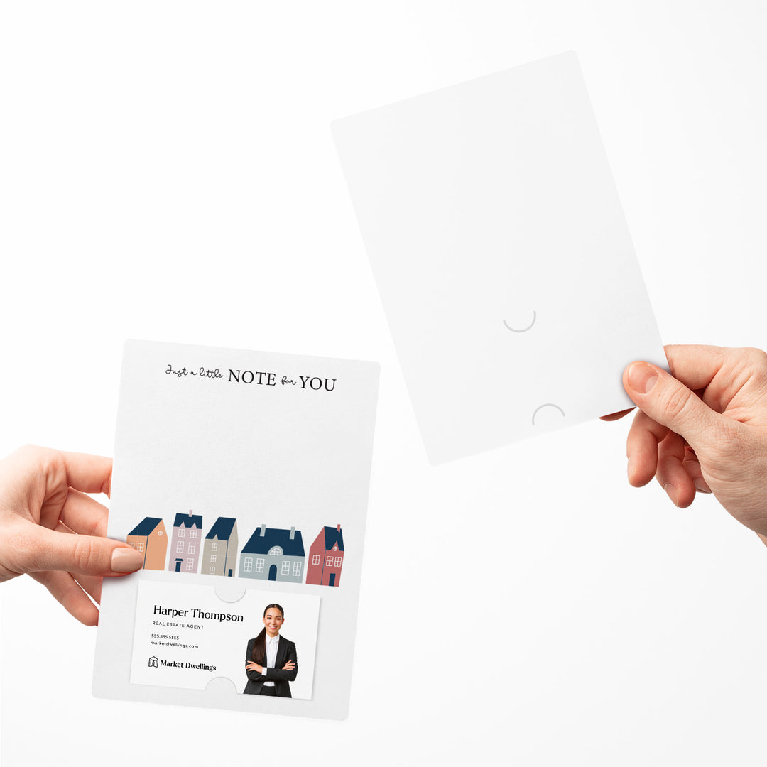 Just a Little Note for You Notecards | Envelopes Included | M37-M007 Mailer Market Dwellings