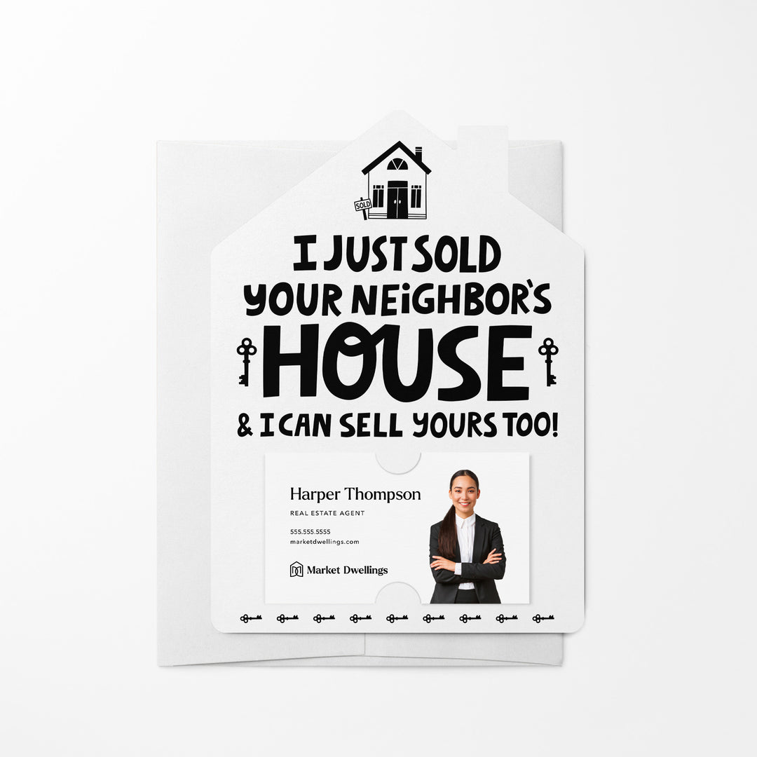 Set of I Just Sold Your Neighbor's House Real Estate Agent Mailers | Envelopes Included | M38-M001