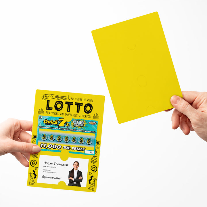Set of Happy Birthday Lotto Mailers | Envelopes Included Mailer Market Dwellings