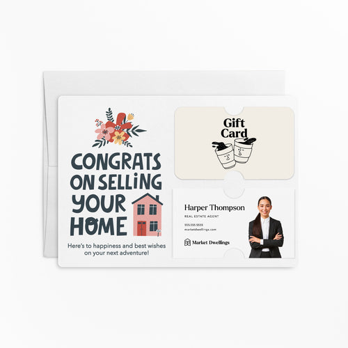 Congrats on Selling Your Home | Real Estate & Mortgage Mailers with Envelopes Mailer Market Dwellings