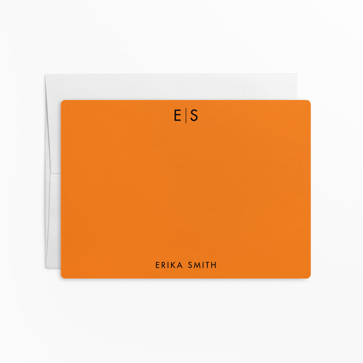 Customizable | Set of Stationery Notecards | Envelopes Included | M5-M006 Mailer Market Dwellings CARROT