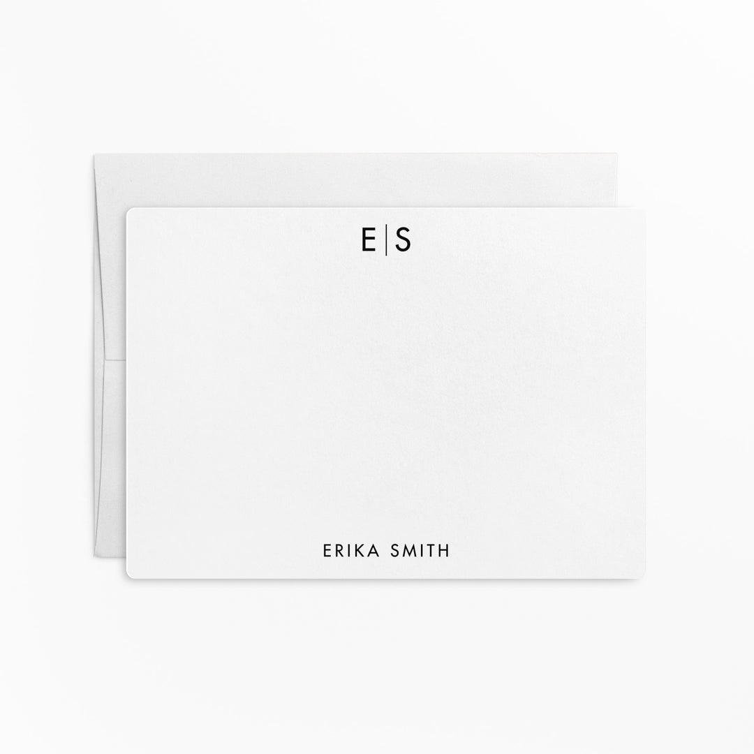 Customizable | Set of Stationery Notecards | Envelopes Included | M5-M006 Mailer Market Dwellings WHITE