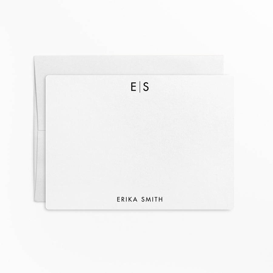 Customizable | Set of Stationery Notecards | Envelopes Included | M5-M006 Mailer Market Dwellings WHITE