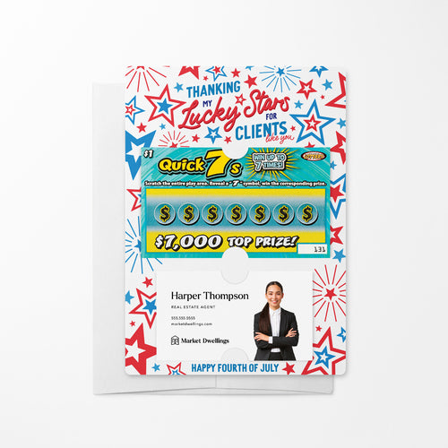 Thanking My Lucky Stars For Clients Like You | Lotto Mailers with Envelopes Mailer Market Dwellings