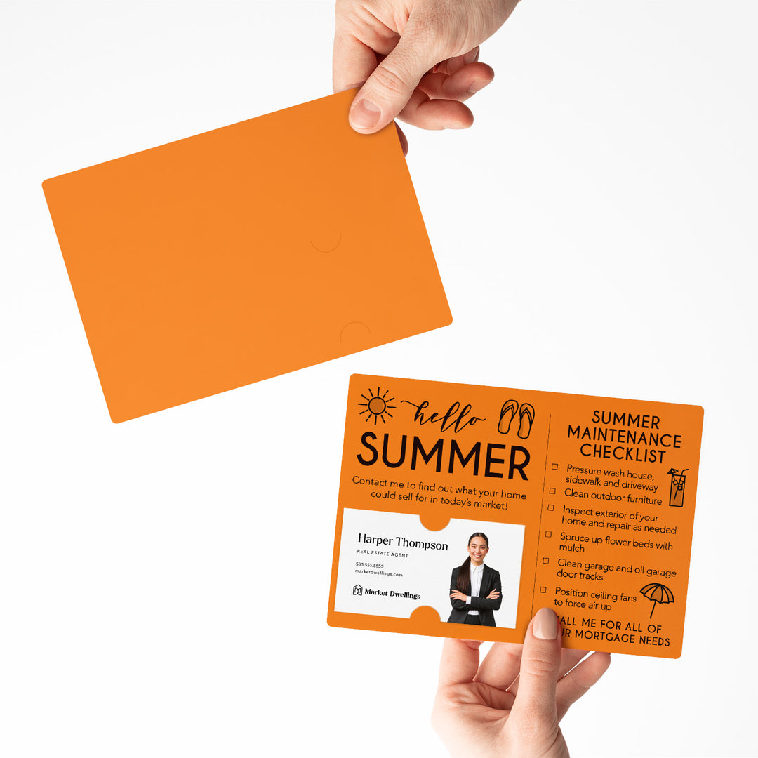 Mortgage | Set of "Hello Summer" Mailer | Envelopes Included | M52-M004 Mailer Market Dwellings