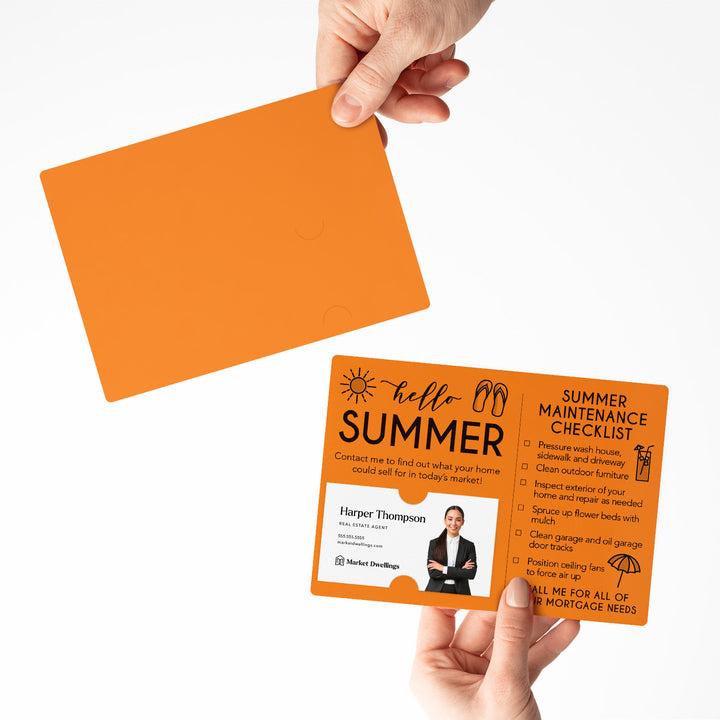 Mortgage | Set of "Hello Summer" Mailer | Envelopes Included | M52-M004 Mailer Market Dwellings