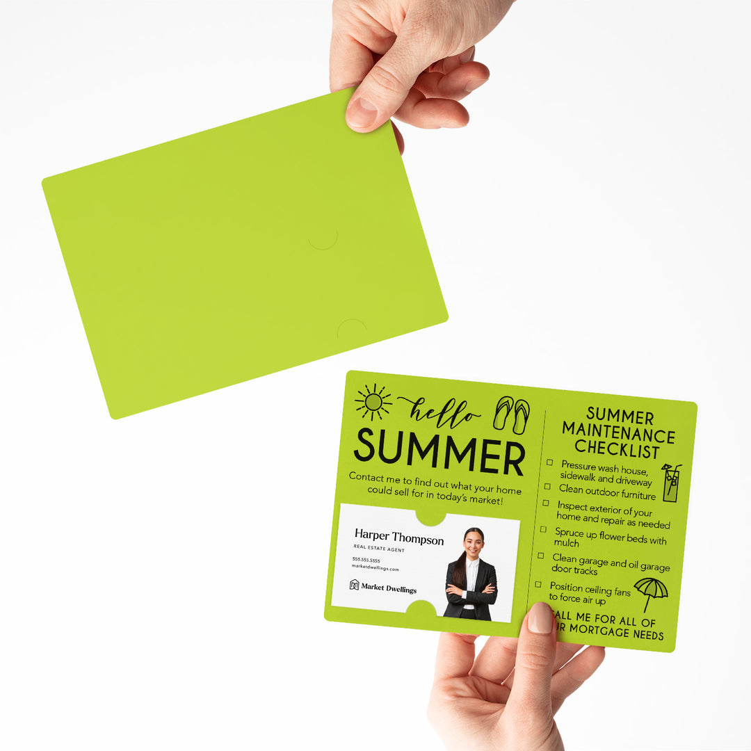 Mortgage | Set of "Hello Summer" Mailer | Envelopes Included | M52-M004 Mailer Market Dwellings