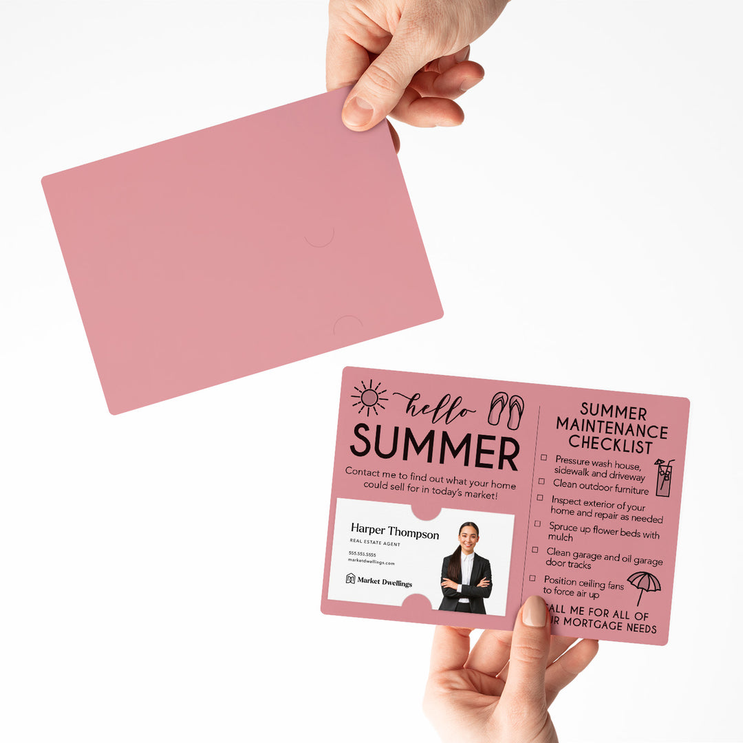 Mortgage | Set of "Hello Summer" Mailer | Envelopes Included | M52-M004 Mailer Market Dwellings