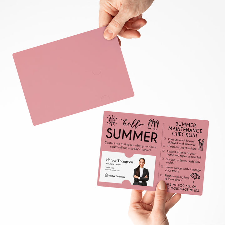 Mortgage | Set of "Hello Summer" Mailer | Envelopes Included | M52-M004 Mailer Market Dwellings