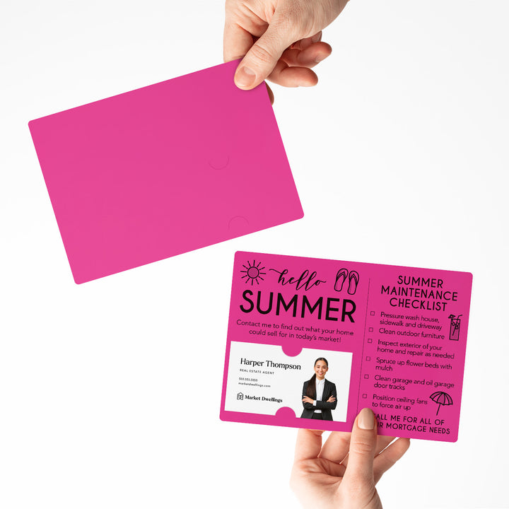 Mortgage | Set of "Hello Summer" Mailer | Envelopes Included | M52-M004 Mailer Market Dwellings