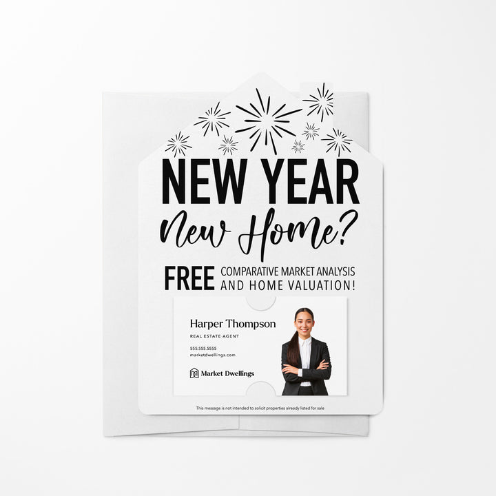 Set of New Year, New Home New Years Mailers | Envelopes Included | M6-M001