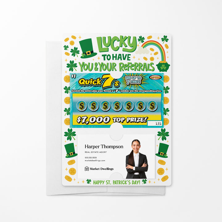 Set of Lucky To Have You And Your Referrals | Lotto Mailers | Envelopes Included Mailer Market Dwellings