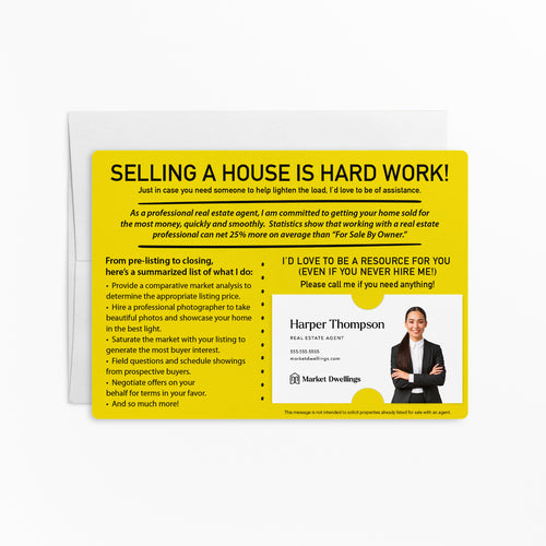 For Sale By Owner | Real Estate Mailers with Envelopes Mailer Market Dwellings LEMON 10