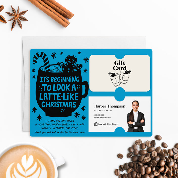 Set of It's Beginning To Look Latte-Like Christmas | Christmas Mailers | Envelopes Included | M84-M008 Mailer Market Dwellings