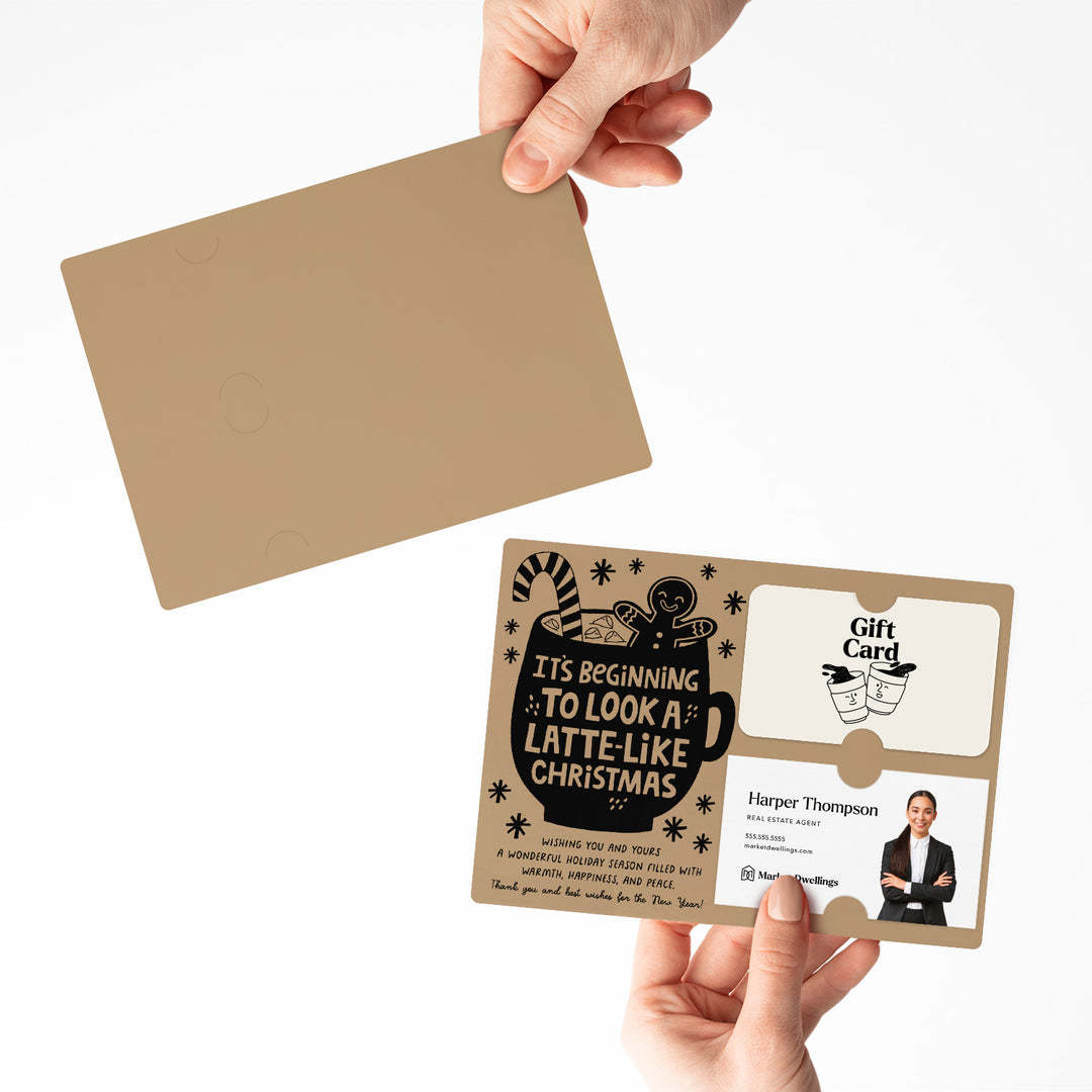 Set of It's Beginning To Look Latte-Like Christmas | Christmas Mailers | Envelopes Included | M84-M008 Mailer Market Dwellings