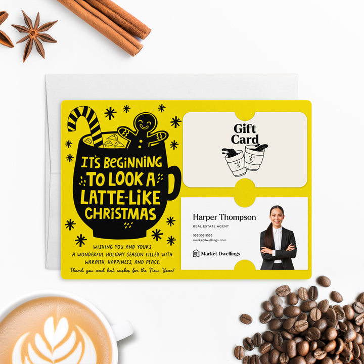 Set of It's Beginning To Look Latte-Like Christmas | Christmas Mailers | Envelopes Included | M84-M008 Mailer Market Dwellings