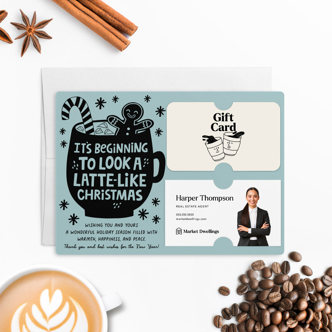 Set of It's Beginning To Look Latte-Like Christmas | Christmas Mailers | Envelopes Included | M84-M008 Mailer Market Dwellings