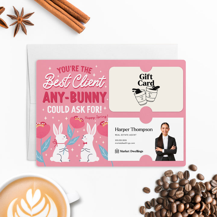 Set of You're The Best Client Any-Bunny Could Ask For! | Spring Easter Mailers | Envelopes Included | M89-M008-AB Mailer Market Dwellings