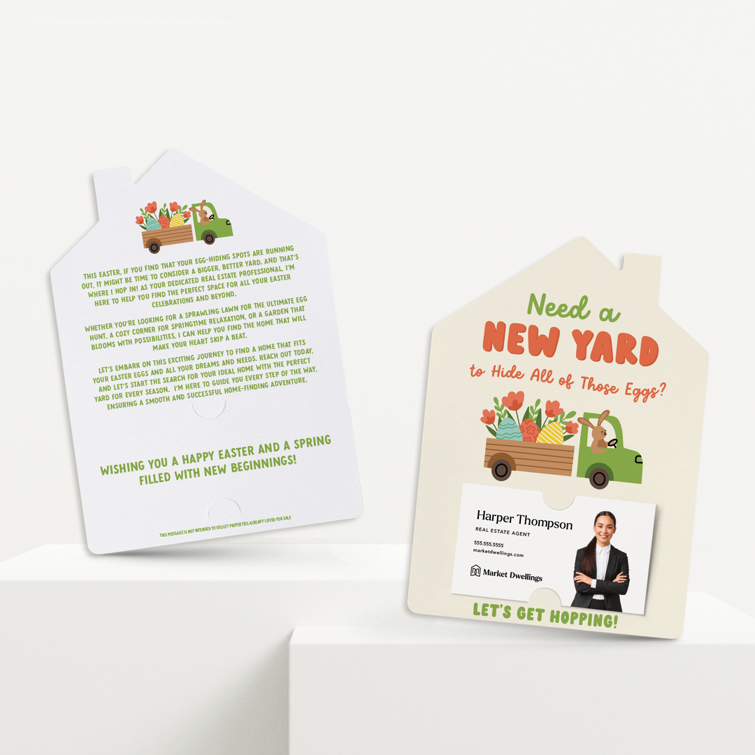 Set of Need A New Yard To Hide All Of Those Eggs? Let’s Get Hopping! | Easter Spring Mailers | Envelopes Included | M265-M001 Mailer Market Dwellings