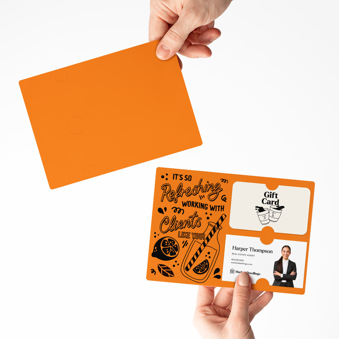 Set of It's So Refreshing Working With Clients Like You! | Summer Mailers | Envelopes Included | M94-M008 Mailer Market Dwellings