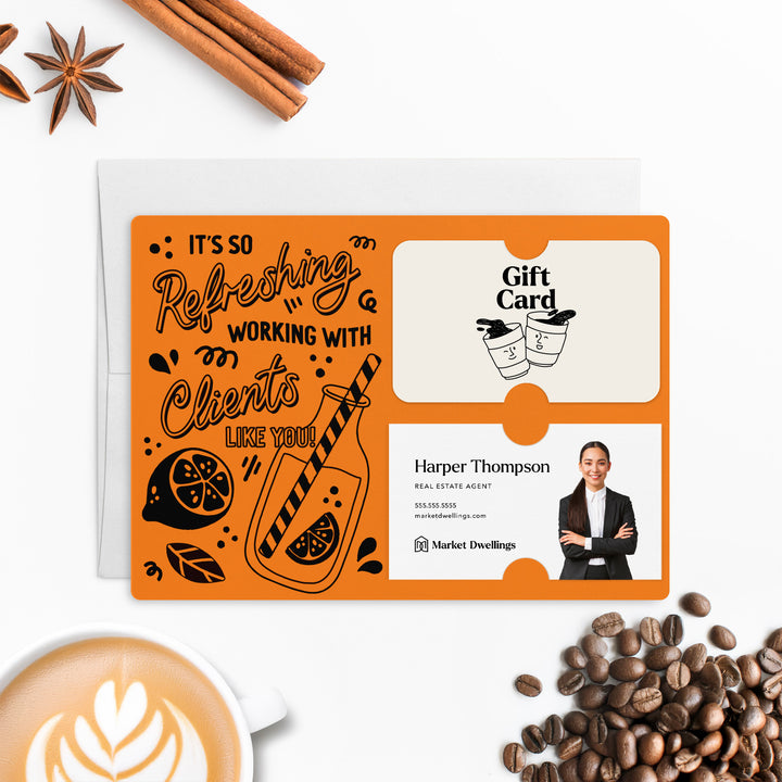 Set of It's So Refreshing Working With Clients Like You! | Summer Mailers | Envelopes Included | M94-M008 Mailer Market Dwellings