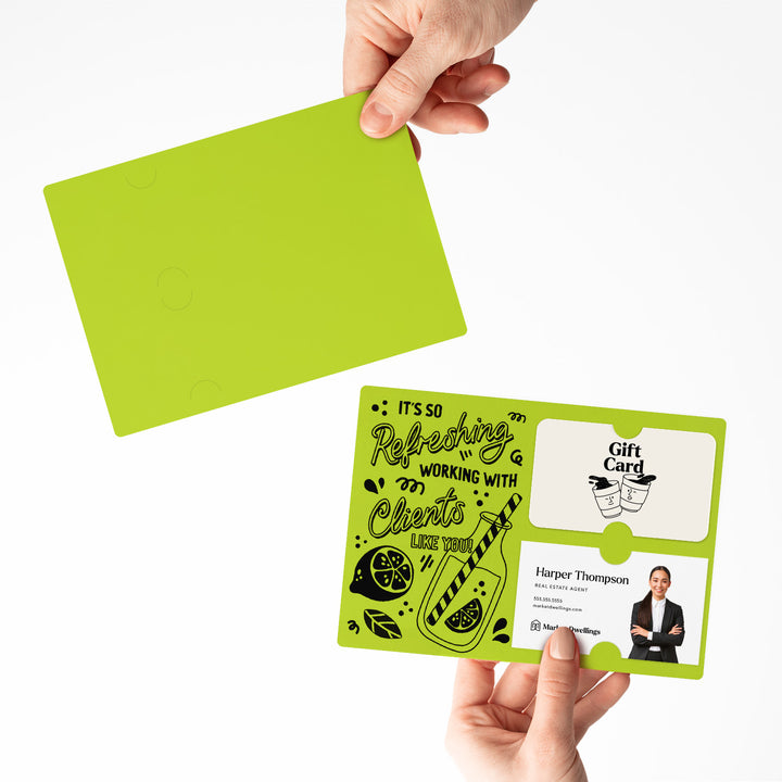 Set of It's So Refreshing Working With Clients Like You! | Summer Mailers | Envelopes Included | M94-M008 Mailer Market Dwellings