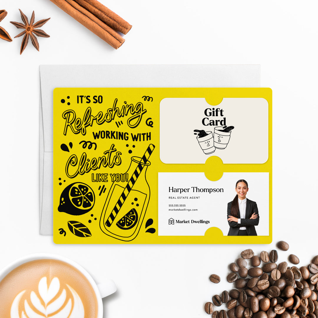 Set of It's So Refreshing Working With Clients Like You! | Summer Mailers | Envelopes Included | M94-M008 Mailer Market Dwellings