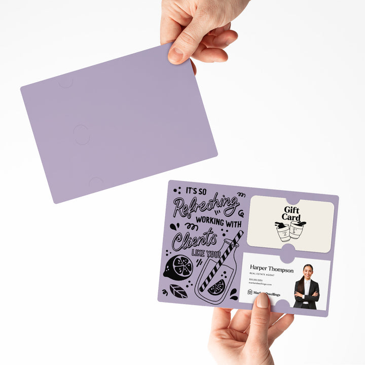 Set of It's So Refreshing Working With Clients Like You! | Summer Mailers | Envelopes Included | M94-M008 Mailer Market Dwellings