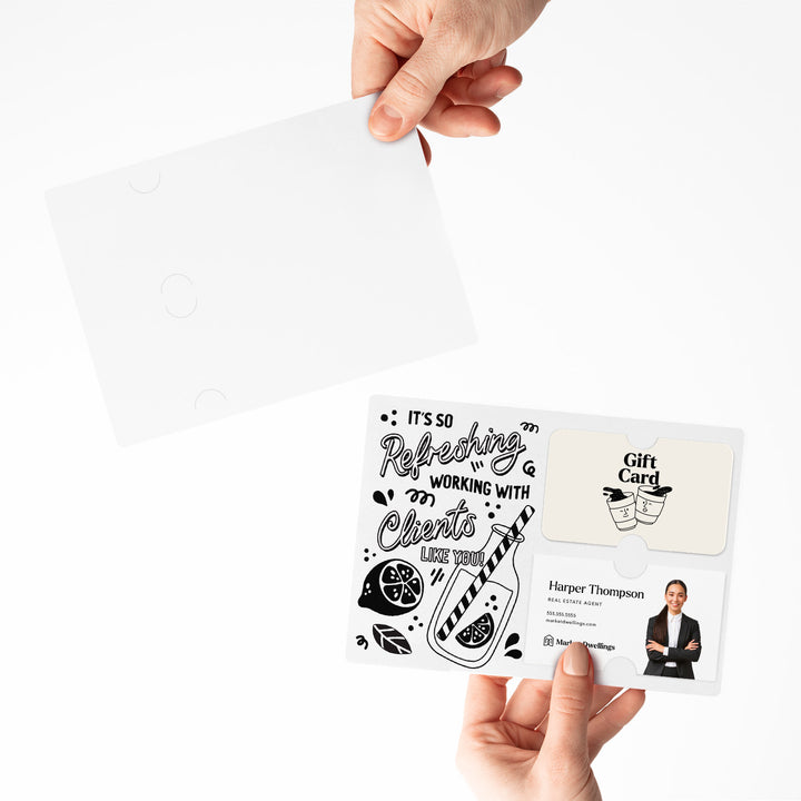 Set of It's So Refreshing Working With Clients Like You! | Summer Mailers | Envelopes Included | M94-M008
