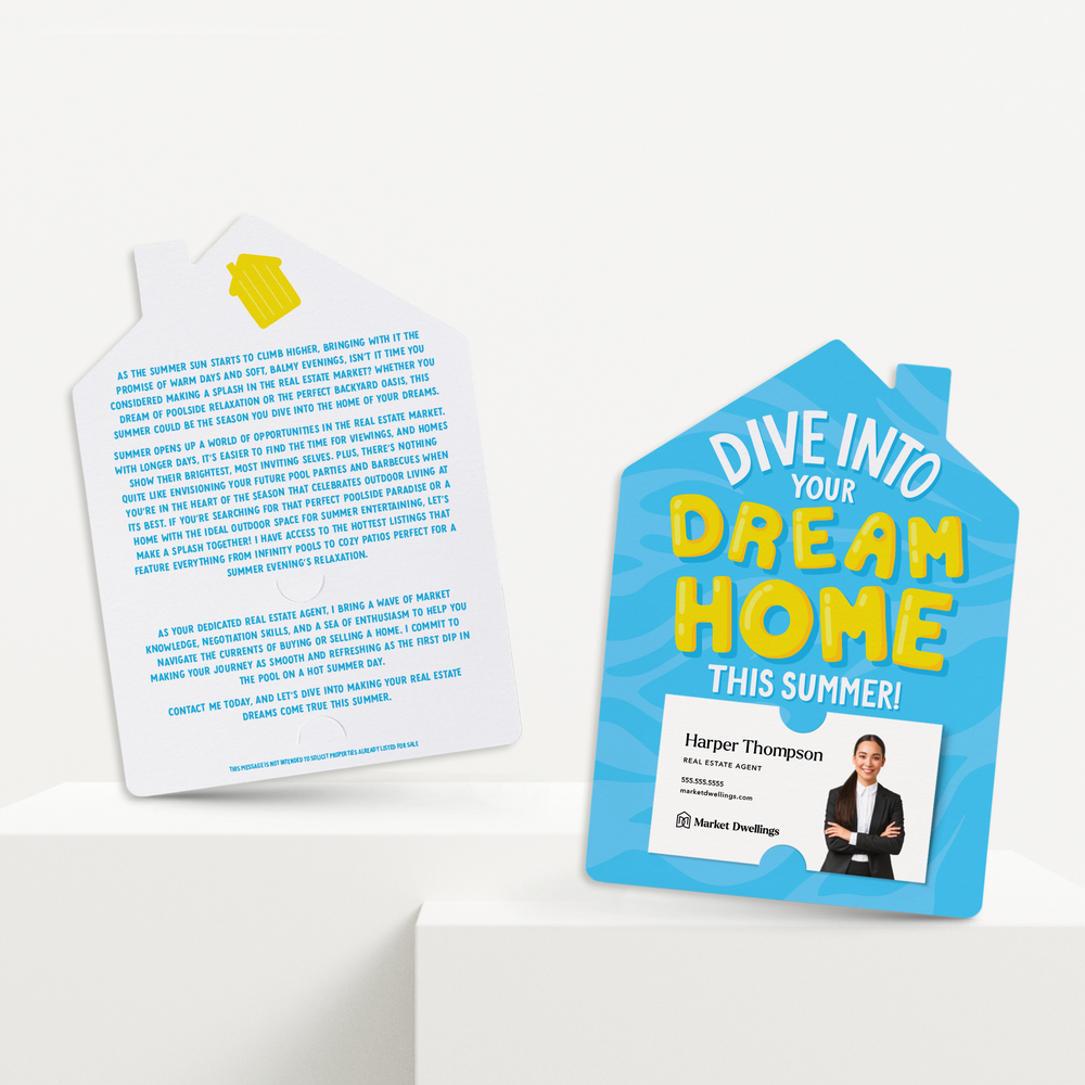 Set of Dive Into Your Dream Home This Summer! | Summer Mailers | Envelopes Included | M269-M001 Mailer Market Dwellings   