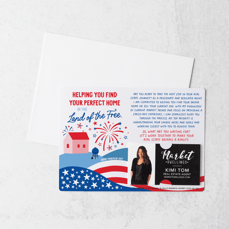 Set of Helping You Find Your Perfect Home | 4th Of July Mailers | Envelopes Included | M133-M003 Mailer Market Dwellings   