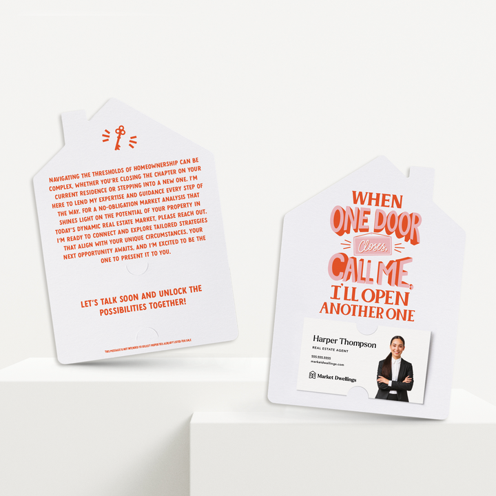 Set of When One Door Closes, Call Me, I’ll Open Another One. | Mailers | Envelopes Included | M268-M001-AB Mailer Market Dwellings