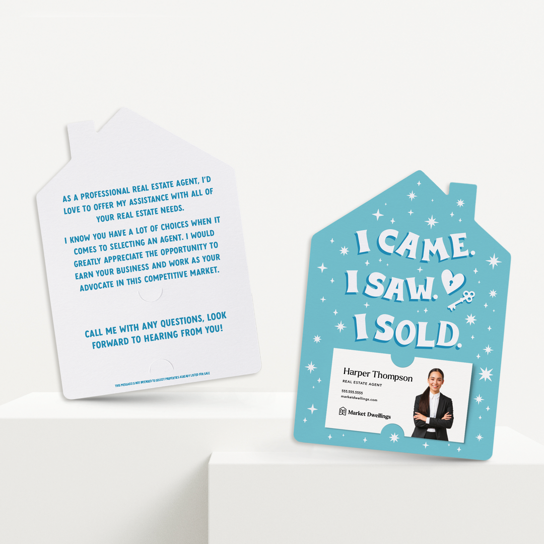 Set of I Came. I Saw. I Sold. | Mailers | Envelopes Included | M267-M001-AB Mailer Market Dwellings