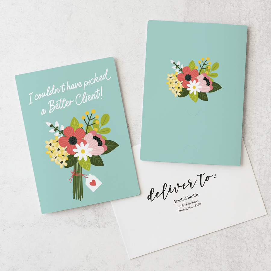 Set of I Couldn't Have Picked A Better Client! | Spring Greeting Cards | Envelopes Included | 64-GC001 Greeting Card Market Dwellings   