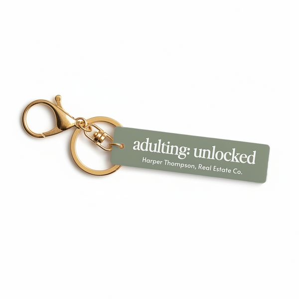 Adulting: Unlocked | Bar Keychains Keychain Market Dwellings
