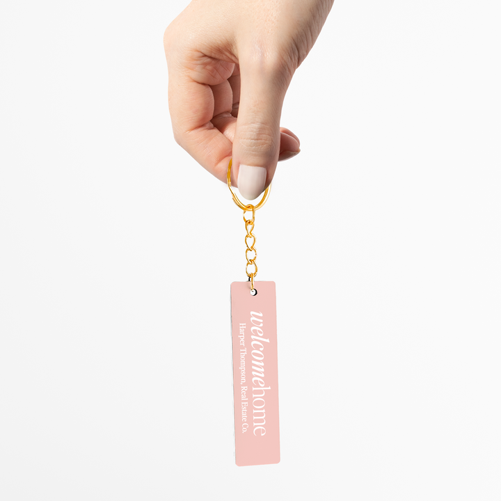 Customizable Welcome Home Keychains Keychain Market Dwellings