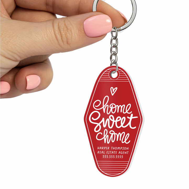 Customizable Home Sweet Home Keychains Keychain Market Dwellings