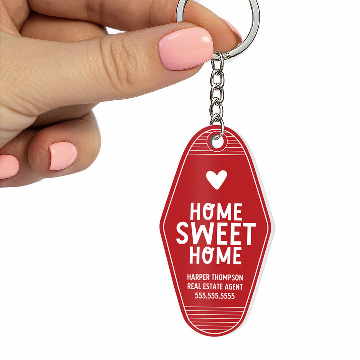Customizable Home Sweet Home Keychains Keychain Market Dwellings