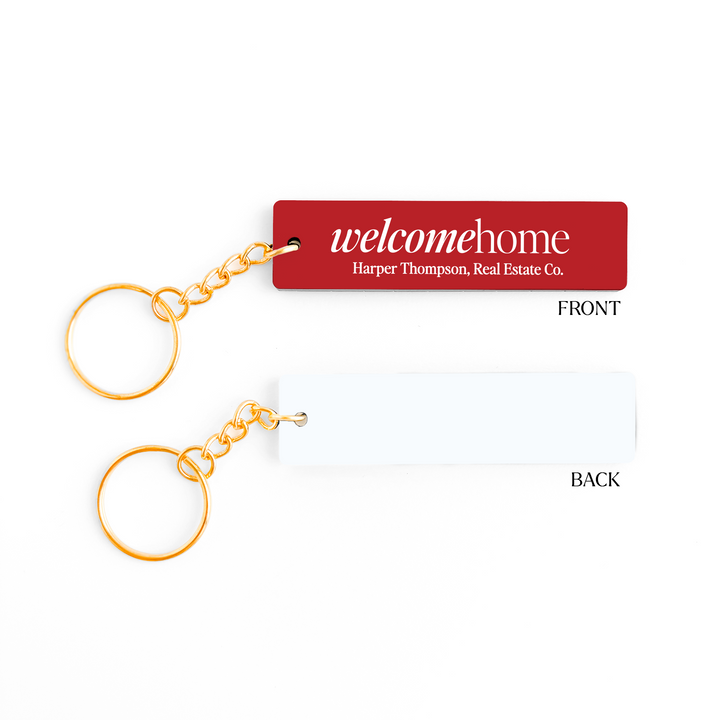 Customizable Welcome Home Keychains Keychain Market Dwellings