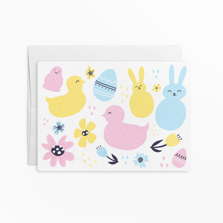 Set of Know Any Peeps with Real Estate Needs? | Envelopes Included | Easter | S3-M003 Mailer Market Dwellings